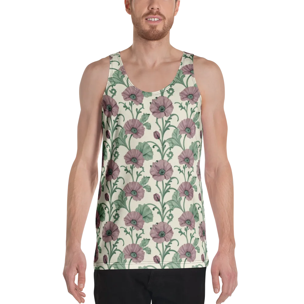 Mauve Poppy Reverie on Men's Tank Top — Front