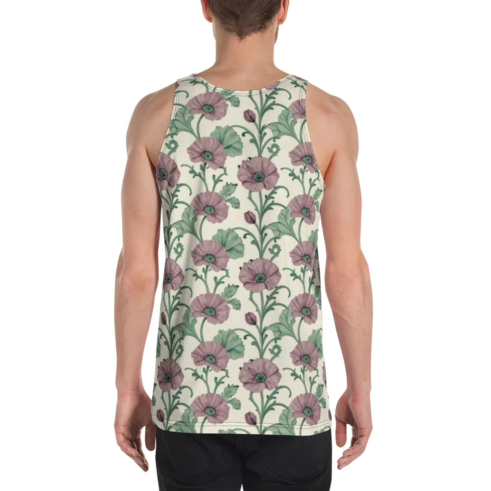 Mauve Poppy Reverie on Men's Tank Top — Back