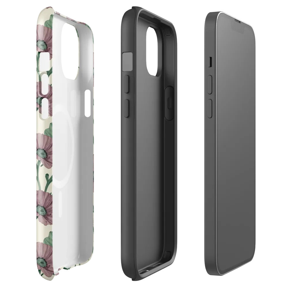 Mauve Poppy Reverie on MagSafe Tough Case for iPhone® — Front