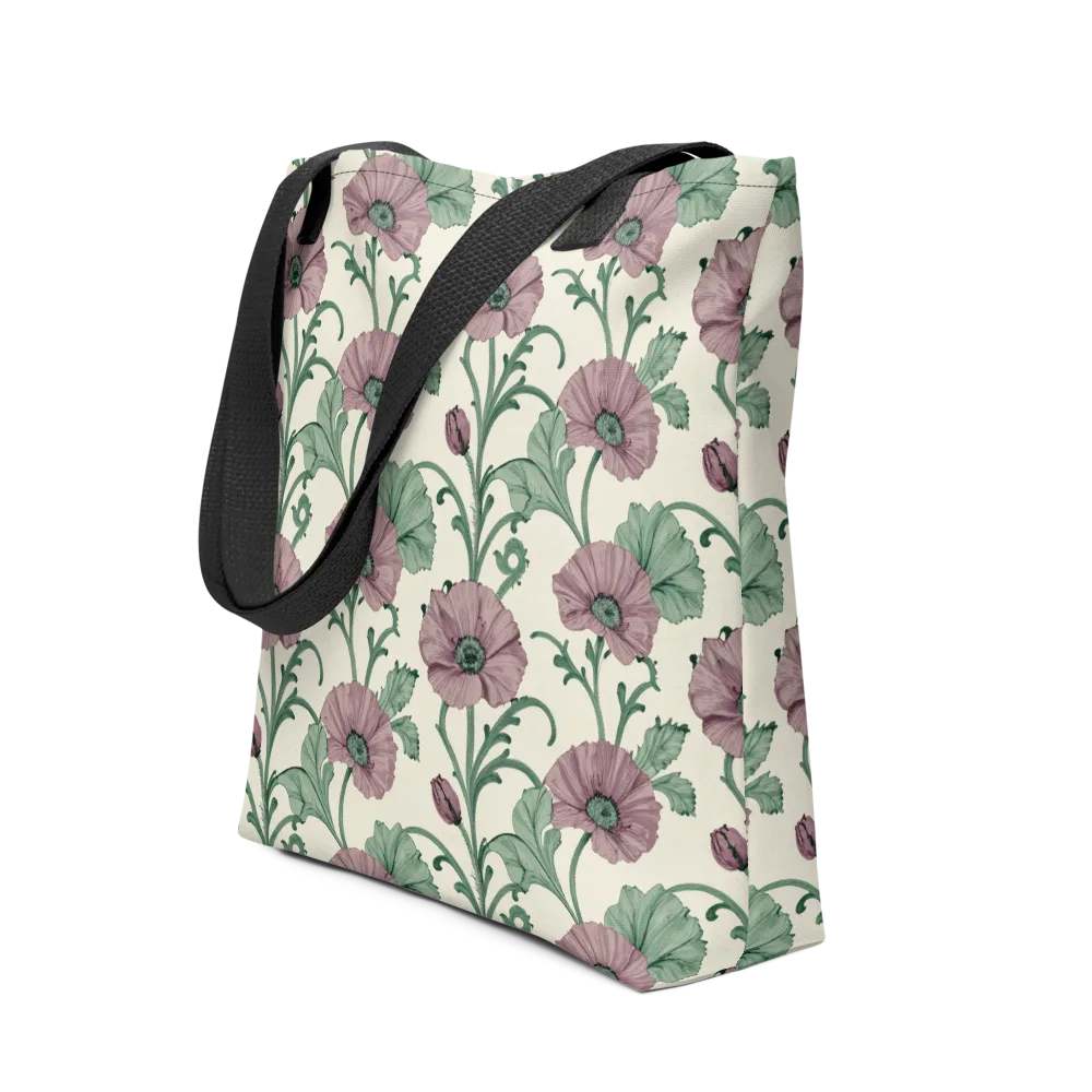 Mauve Poppy Reverie on Tote Bag — Front