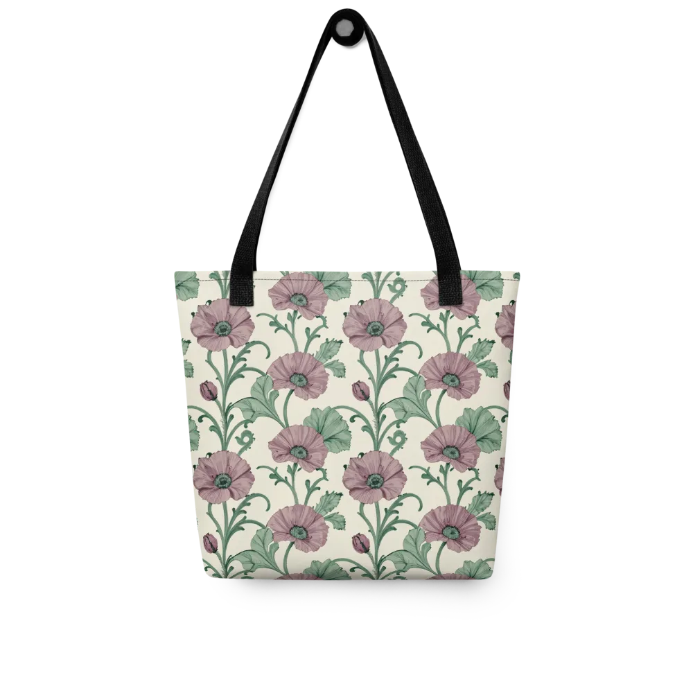 Mauve Poppy Reverie on Tote Bag — Front