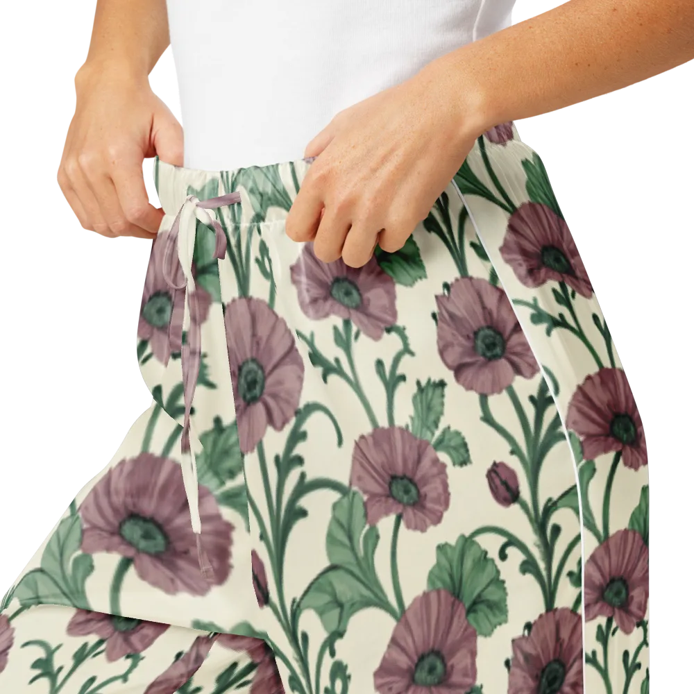 Mauve Poppy Reverie on Women's Pajama Pants — Product details