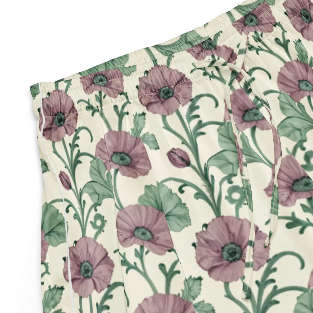 Mauve Poppy Reverie on Women's Pajama Shorts — Product details