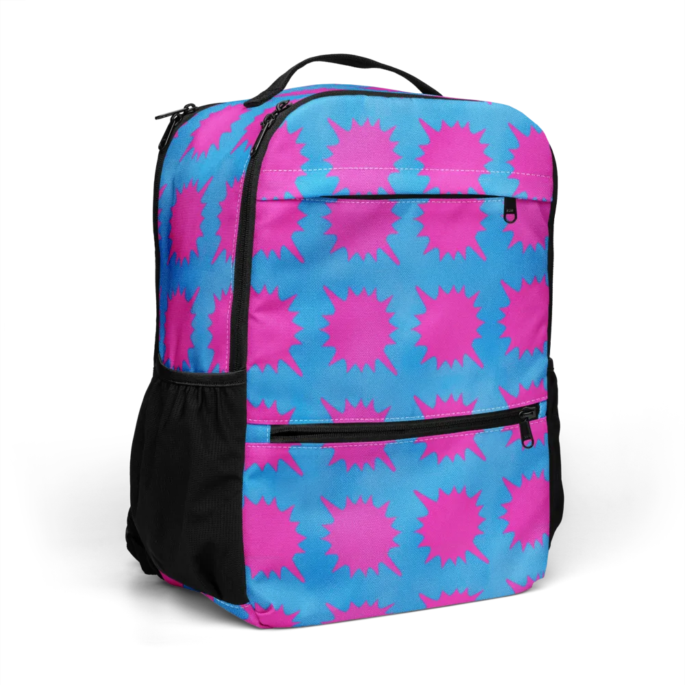 Neon Comet on Utility Backpack — Right Front