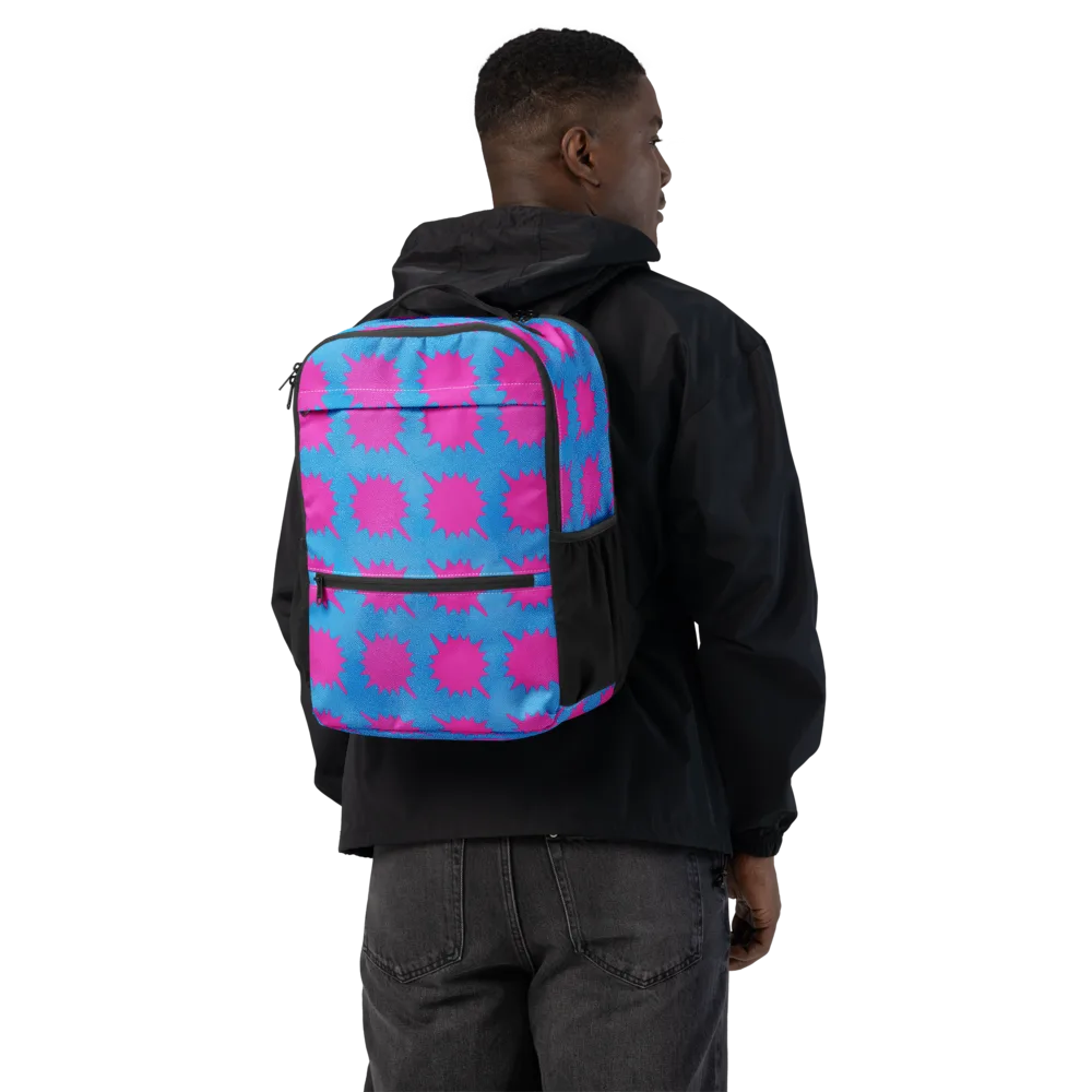 Neon Comet on Utility Backpack — Back