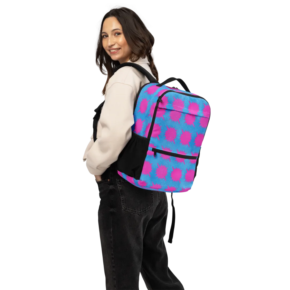 Neon Comet on Utility Backpack — Back