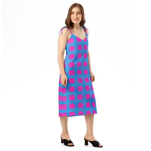 Neon Comet on a Slip Dress