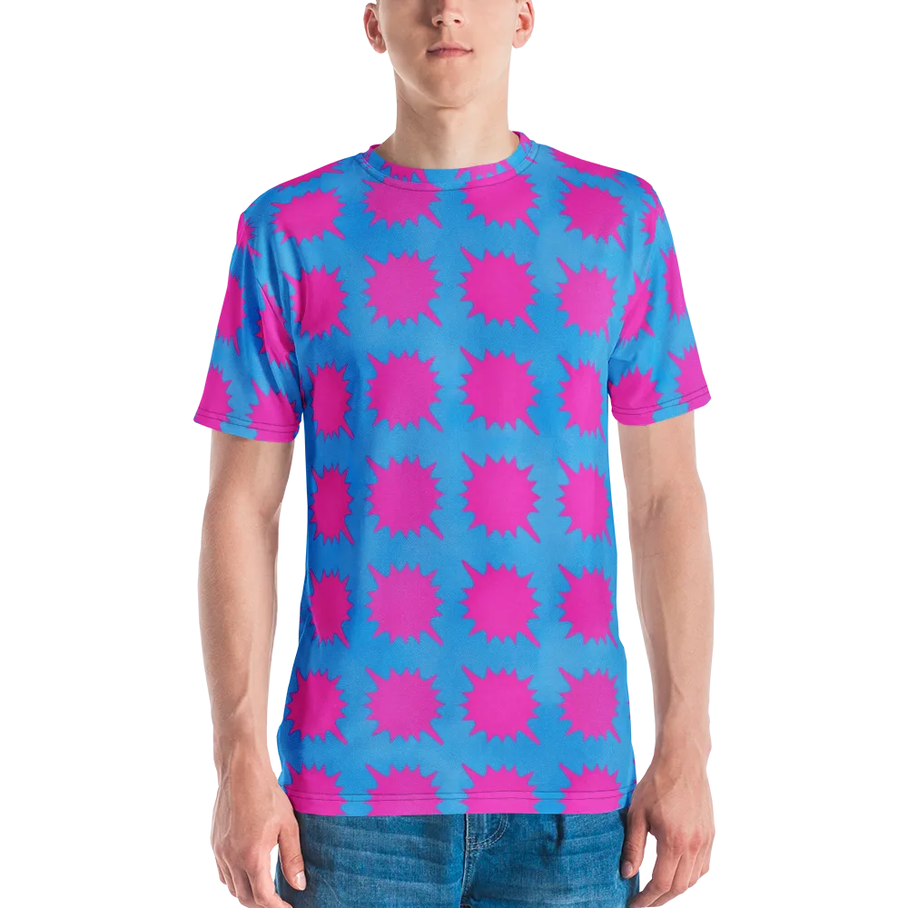 Neon Comet on Men's Crew Neck T-Shirt — Front