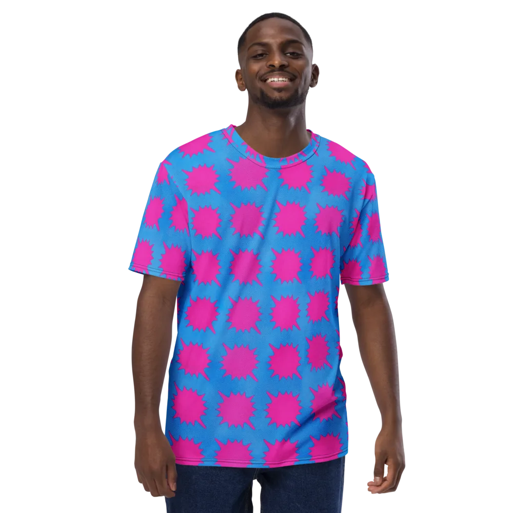 Neon Comet on Men's Crew Neck T-Shirt — Front