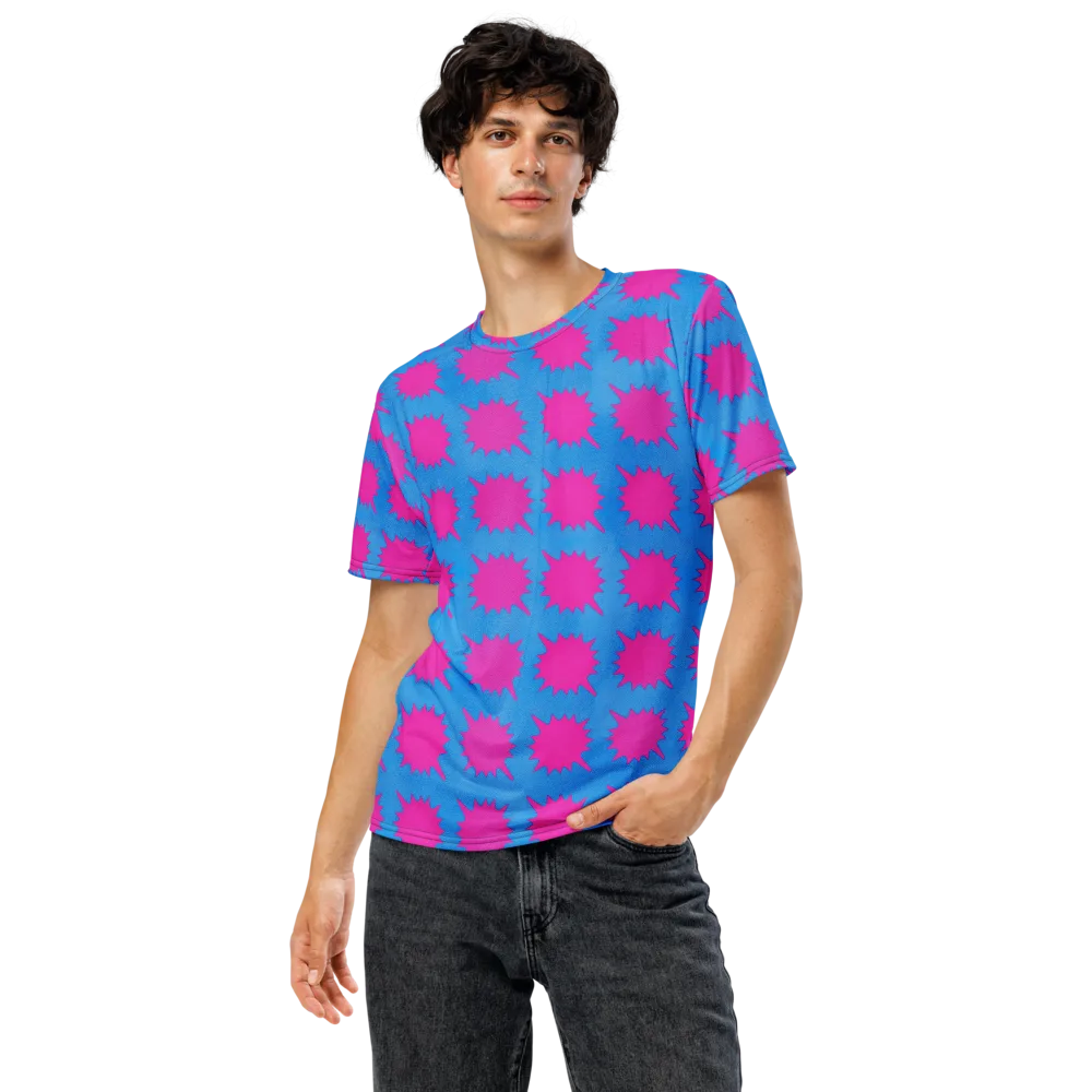 Neon Comet on Men's Crew Neck T-Shirt — Front