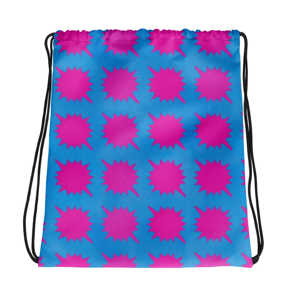 Neon Comet on Drawstring Bag — Photo