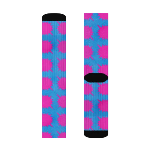 Neon Comet on a Socks