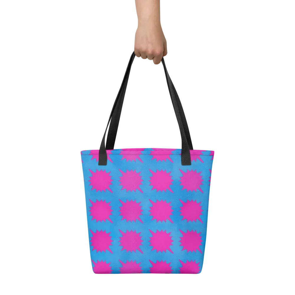 Neon Comet on Tote Bag — Front
