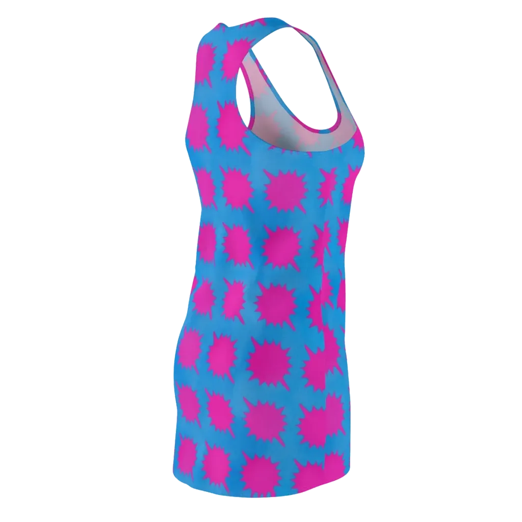 Neon Comet on Racerback Dress — Back Side