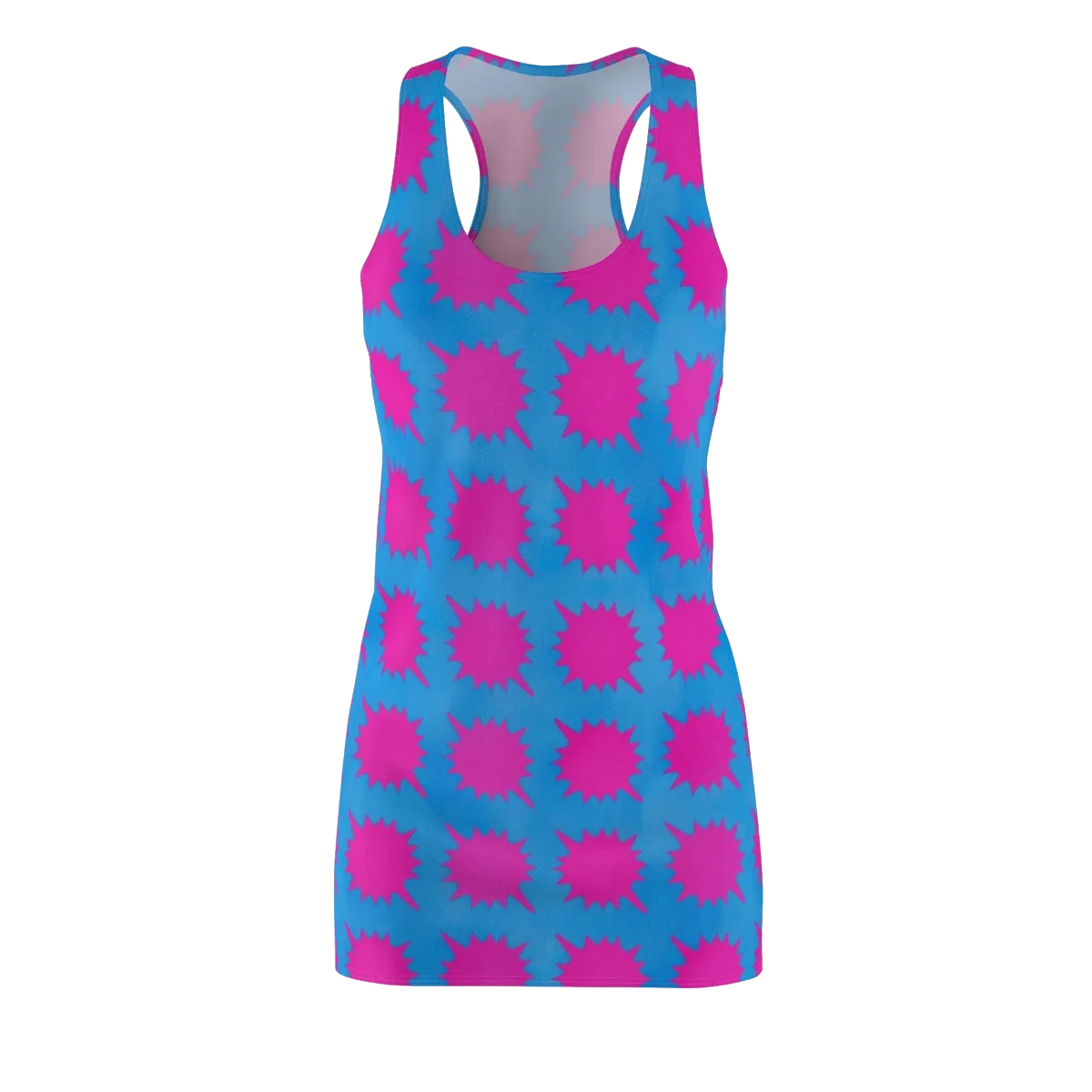Neon Comet on Racerback Dress — Front