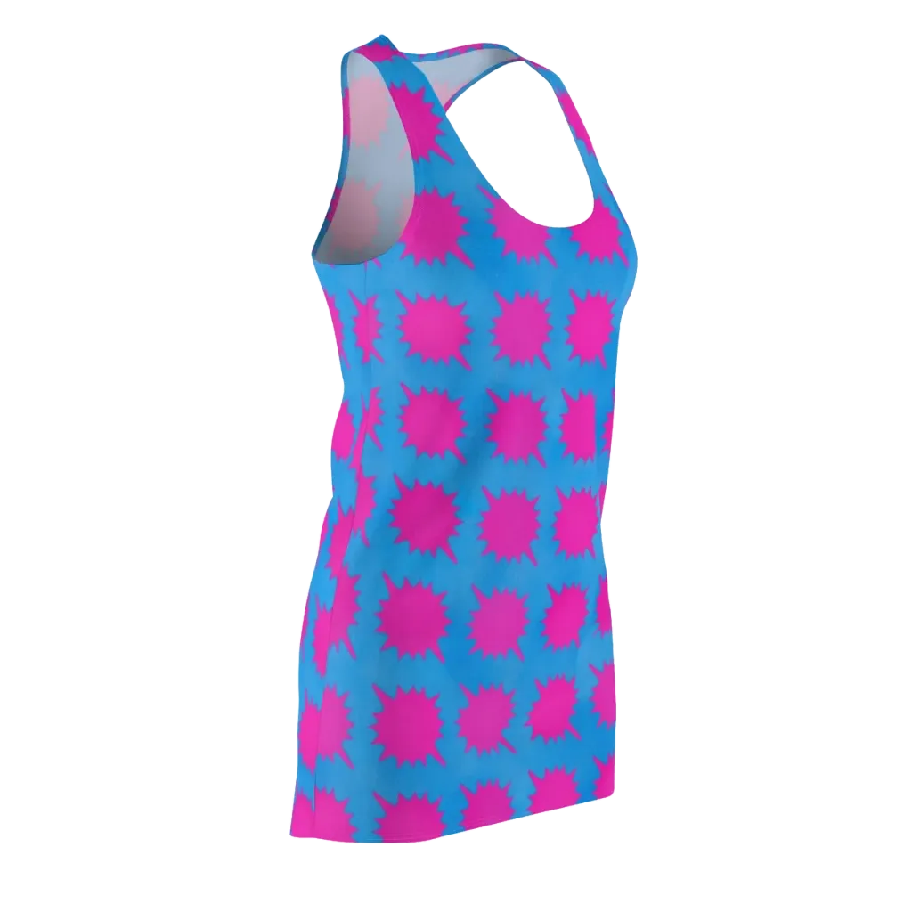 Neon Comet on Racerback Dress — Front Side