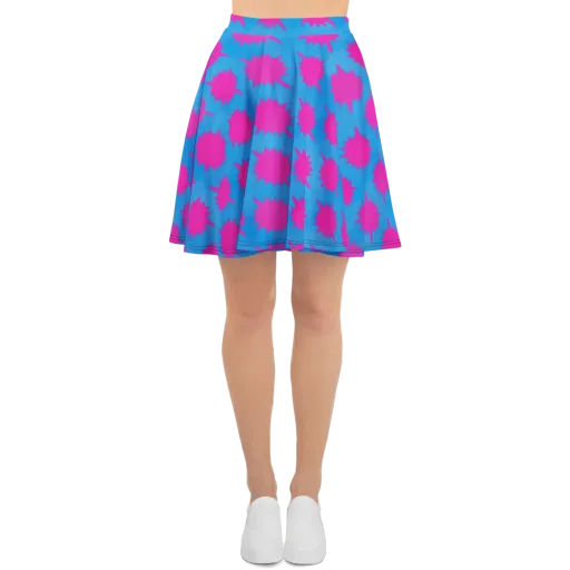 Neon Comet on a Skater Skirt