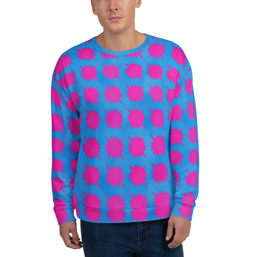 Neon Comet on Sweatshirt — Front