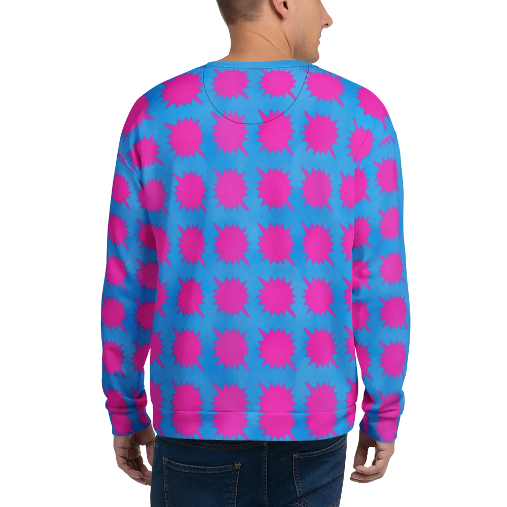 Neon Comet on Sweatshirt — Back