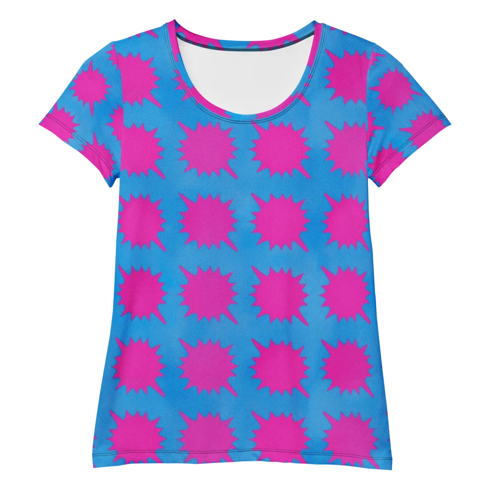 Neon Comet on Women's Athletic T-Shirt — Front