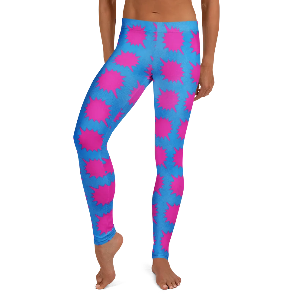 Neon Comet on Leggings — Front