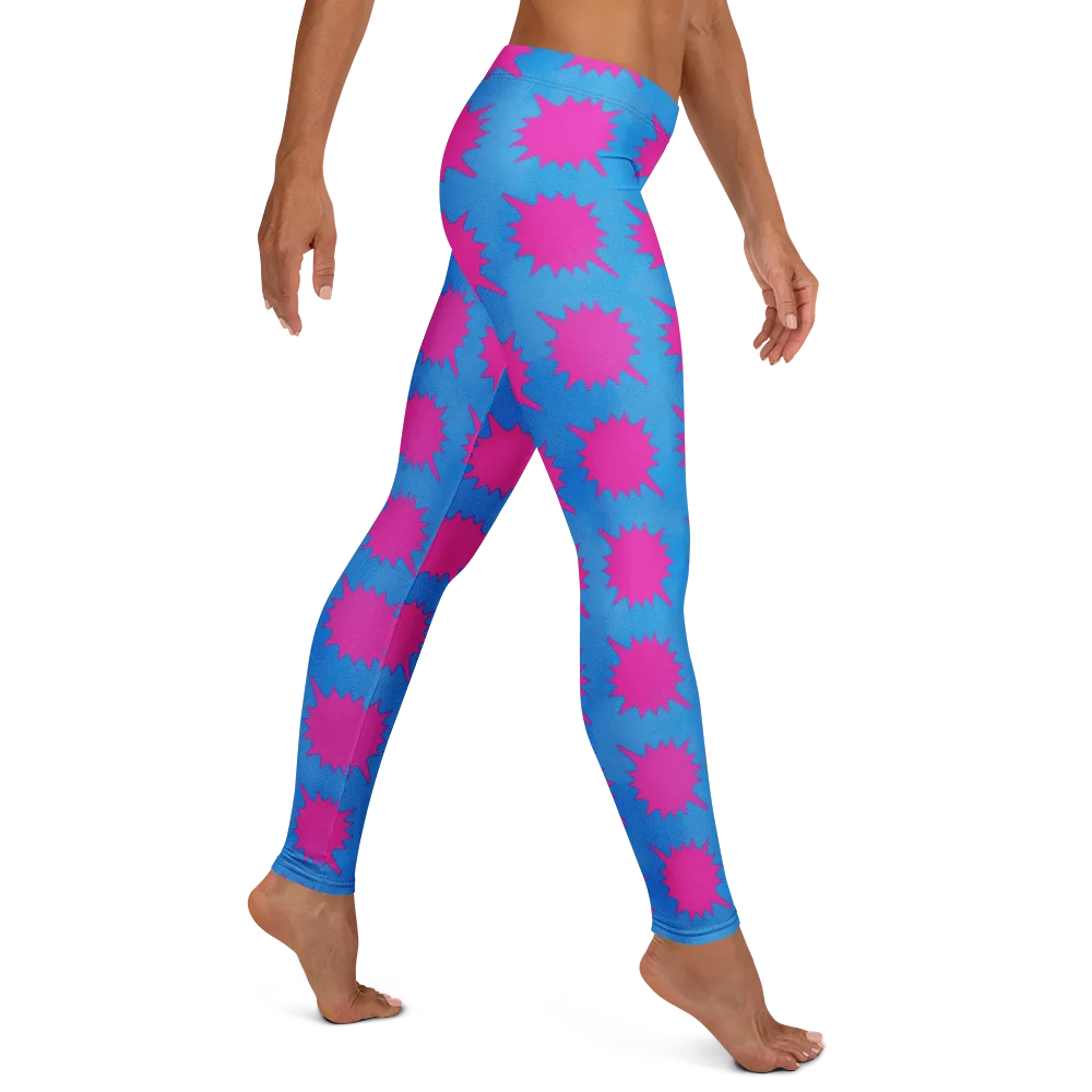 Neon Comet on Leggings — Right