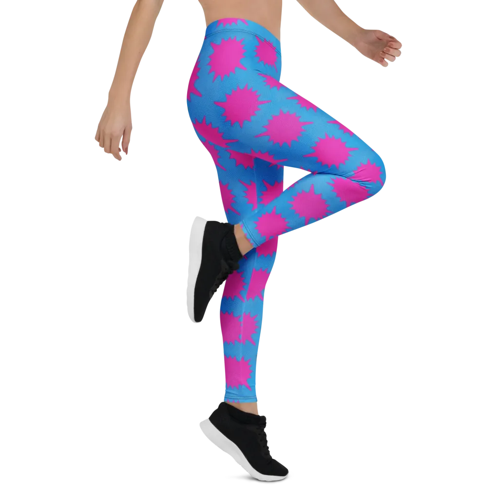 Neon Comet on Leggings — Right