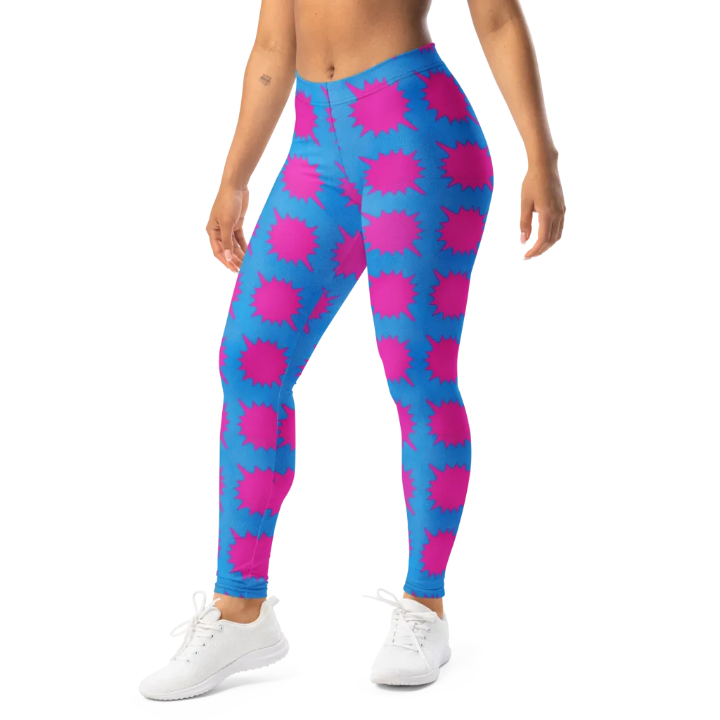 Neon Comet on Leggings — Left Front
