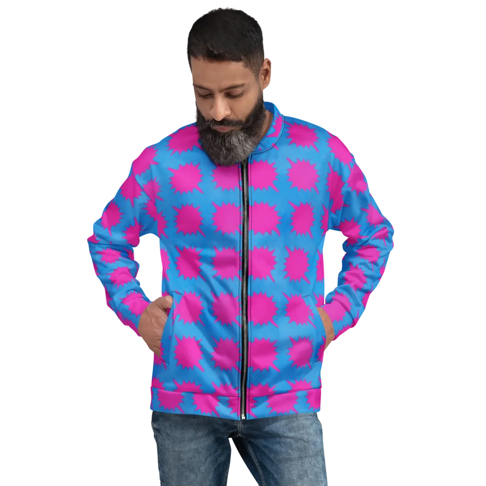 Neon Comet on Bomber Jacket — Front