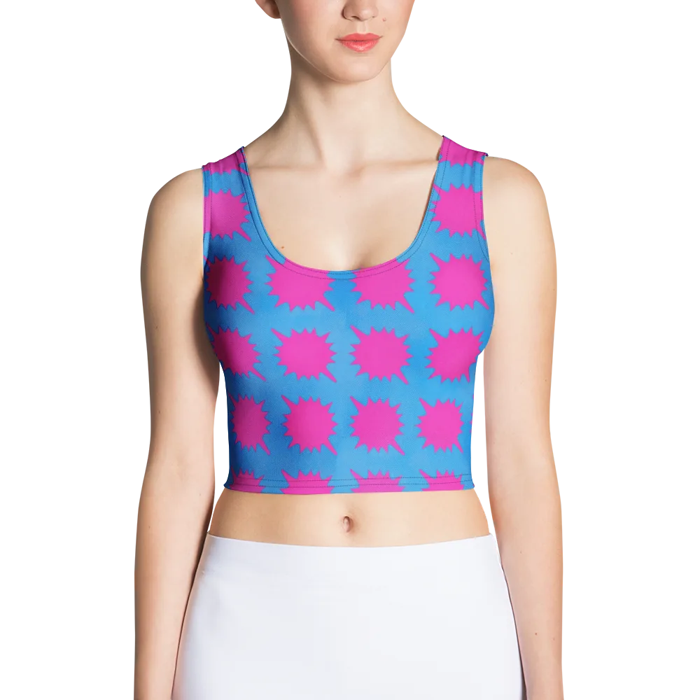 Neon Comet on Crop Top — Front