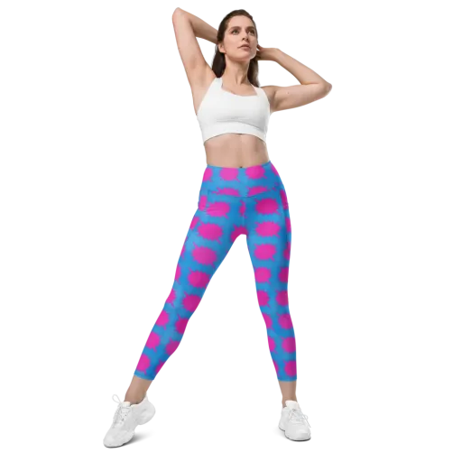 Neon Comet on a Leggings with Pockets