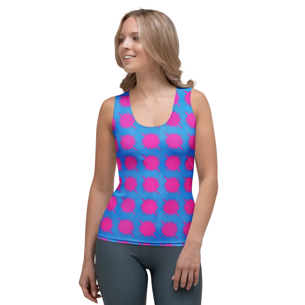 Neon Comet on Women's Tank Top — Front