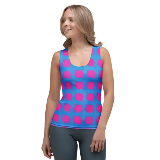 Neon Comet on a Women's Tank Top