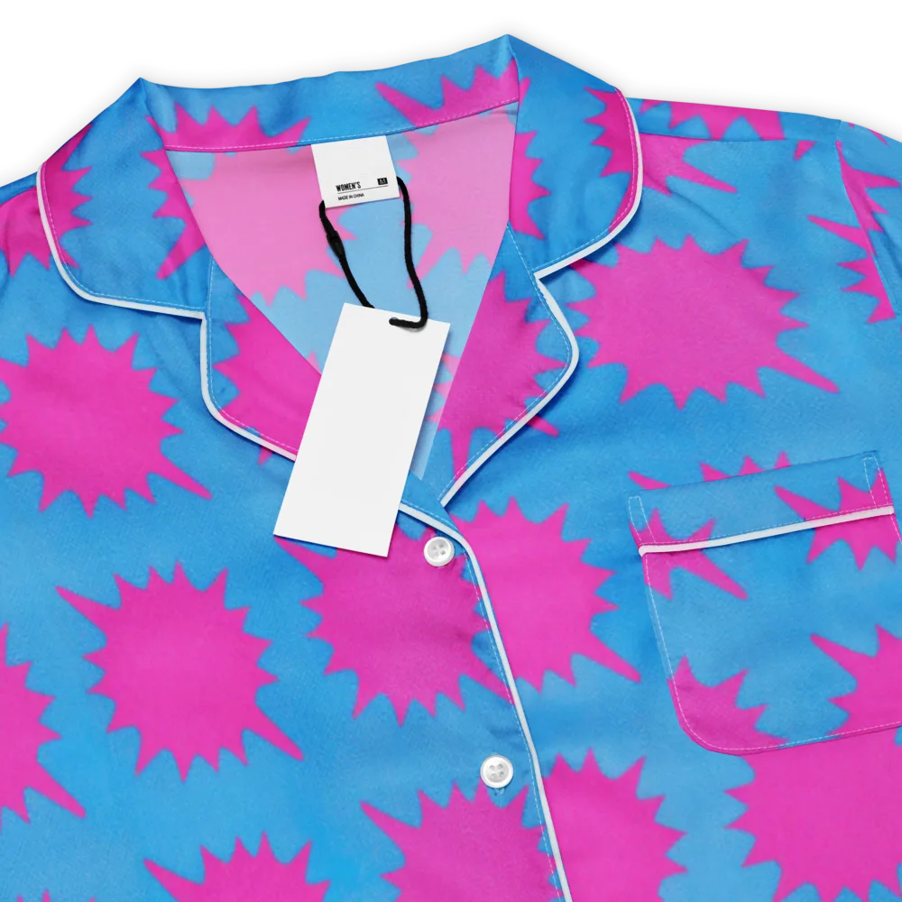Neon Comet on Women's Short Sleeve Pajama Top — Product details