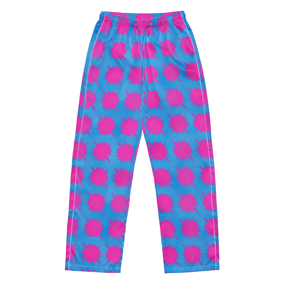 Neon Comet on Women's Pajama Pants — Front