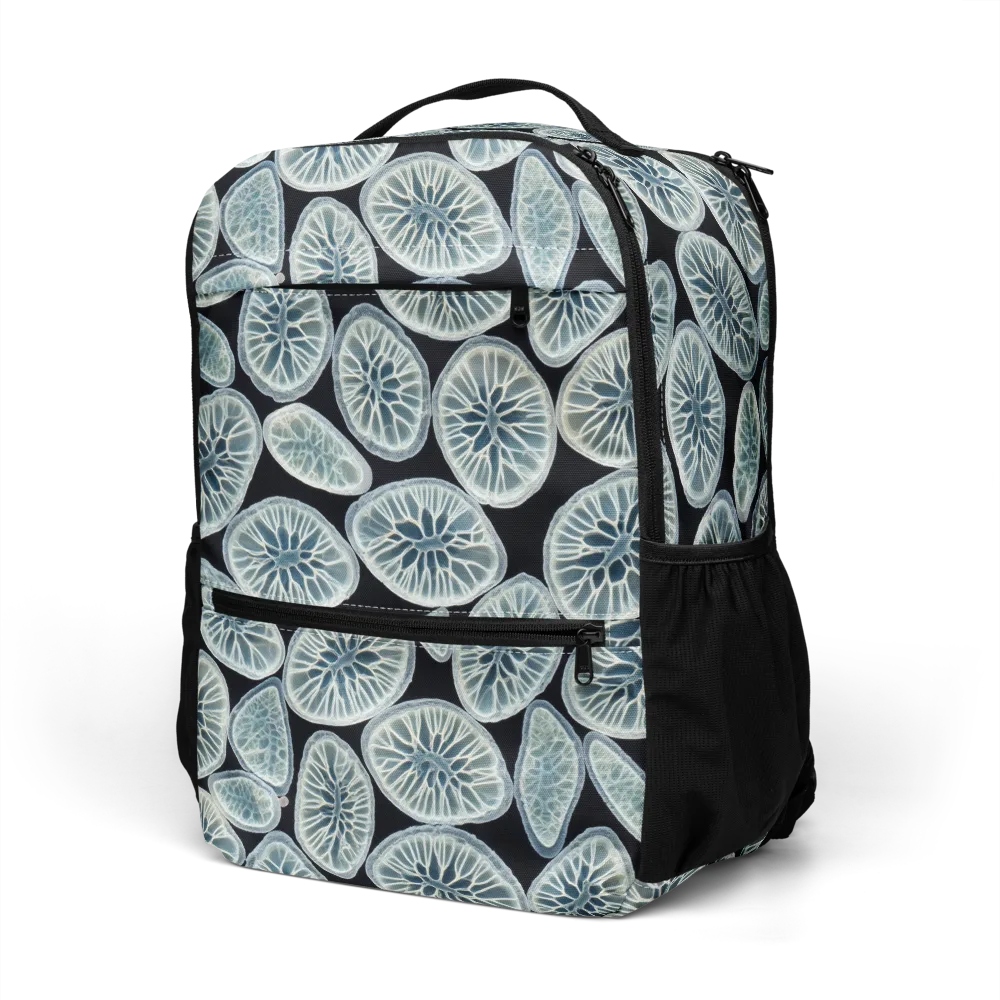 Midnight Citrus on Utility Backpack — Left Front