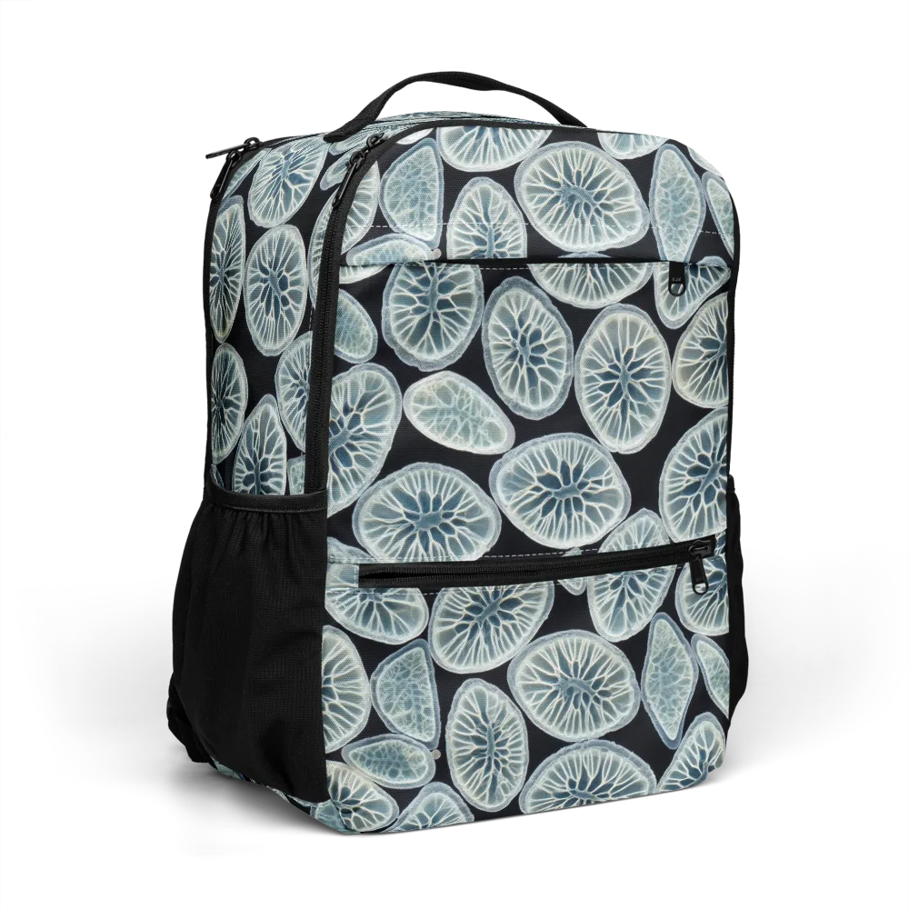 Midnight Citrus on Utility Backpack — Right Front