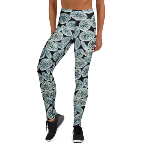 Midnight Citrus on a Yoga Leggings
