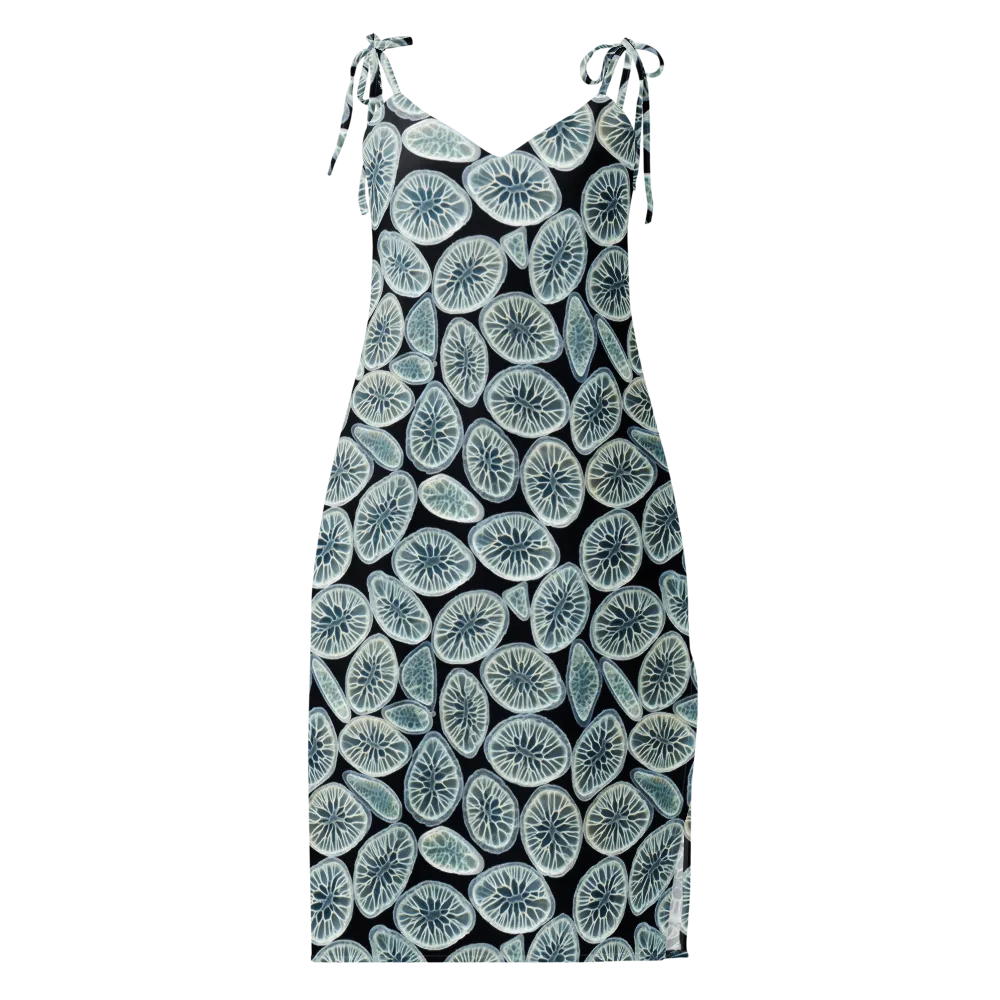 Midnight Citrus on Slip Dress — Front