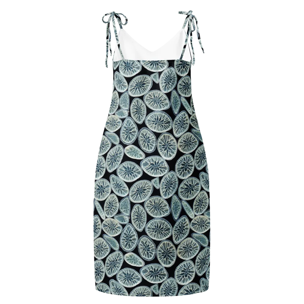 Midnight Citrus on Slip Dress — Back
