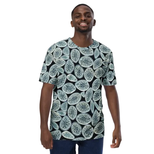 Midnight Citrus on a Men's Crew Neck T-Shirt