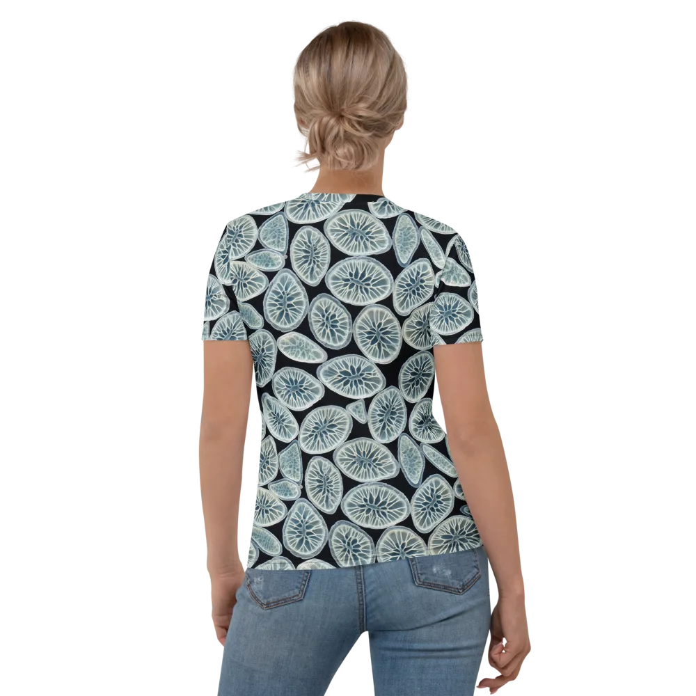 Midnight Citrus on Women's Crew Neck T-Shirt — Back