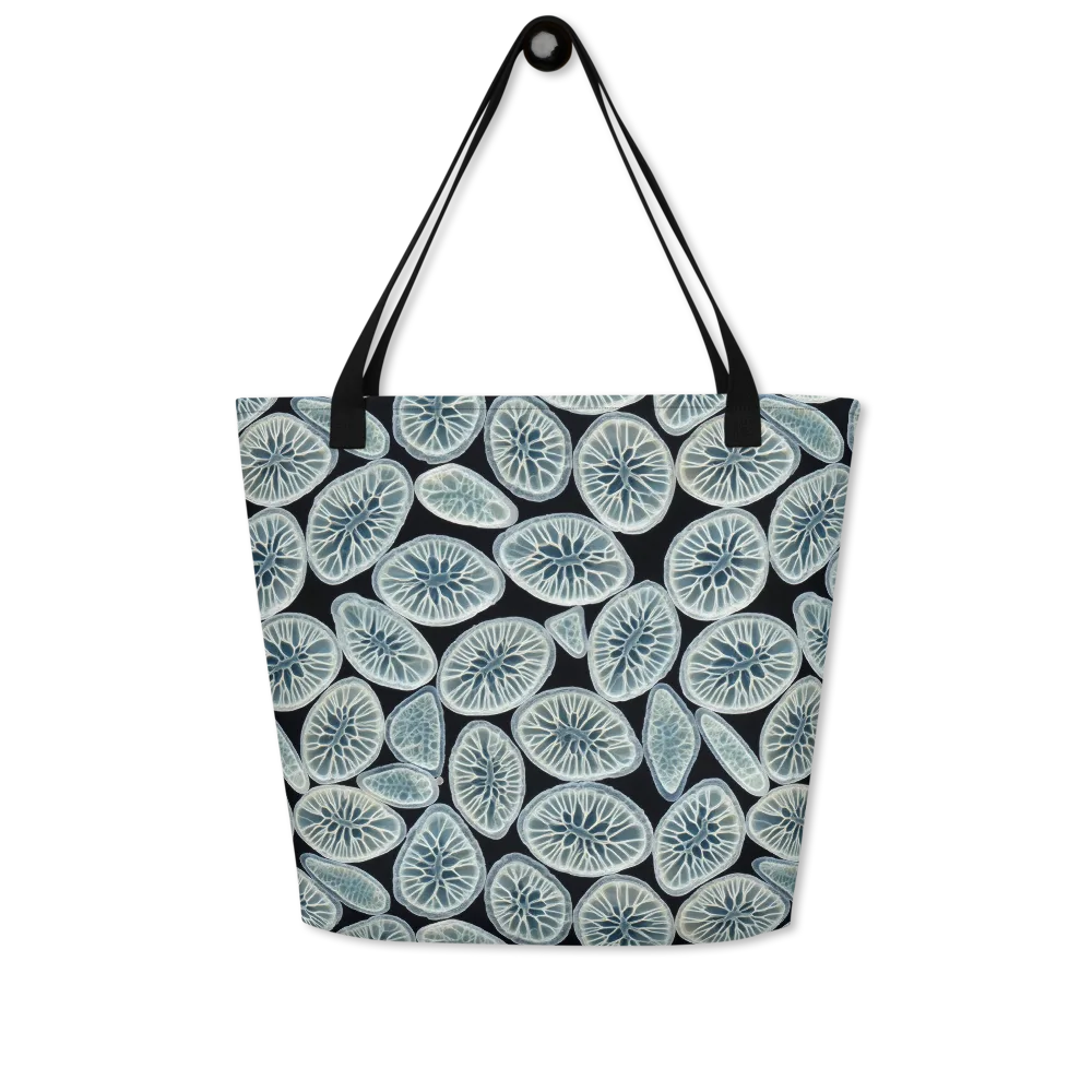 Midnight Citrus on Large Tote Bag W/ Pocket — Front