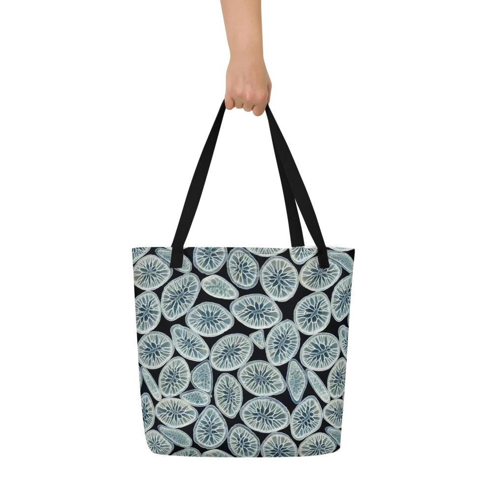 Midnight Citrus on Large Tote Bag W/ Pocket — Front