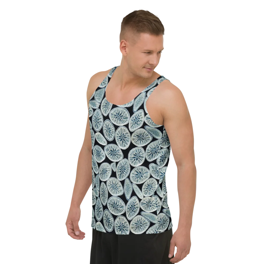 Midnight Citrus on Men's Tank Top — Left Front