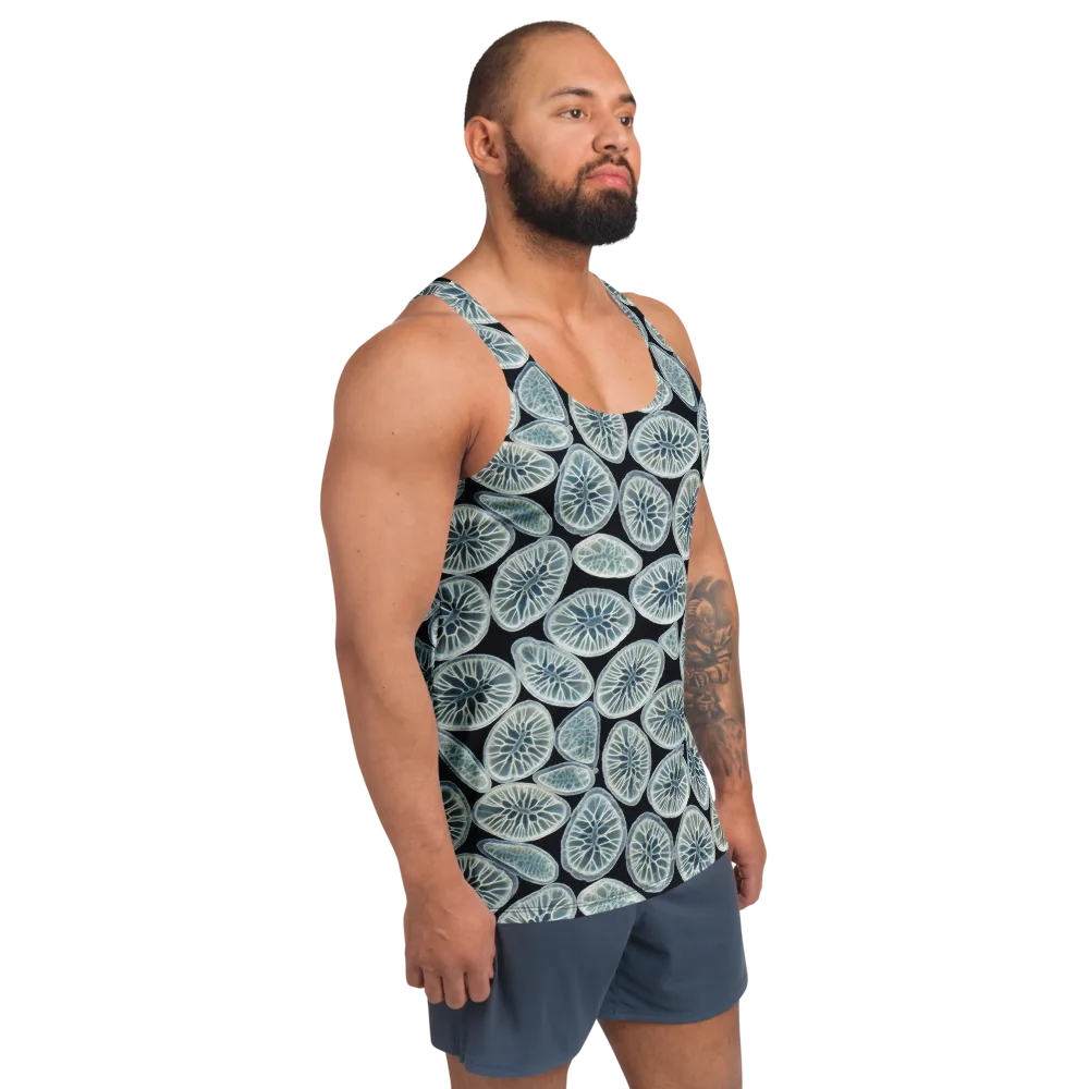 Midnight Citrus on Men's Tank Top — Right Front