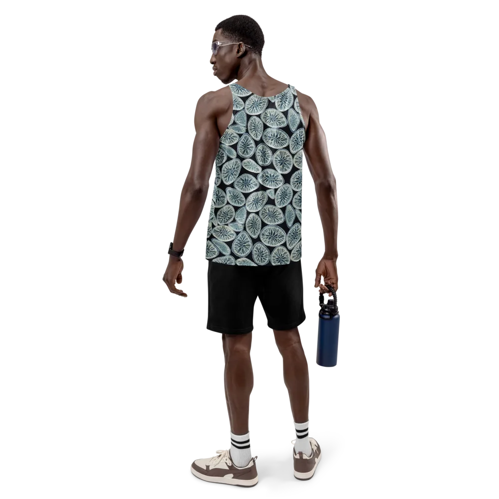 Midnight Citrus on Men's Tank Top — Back