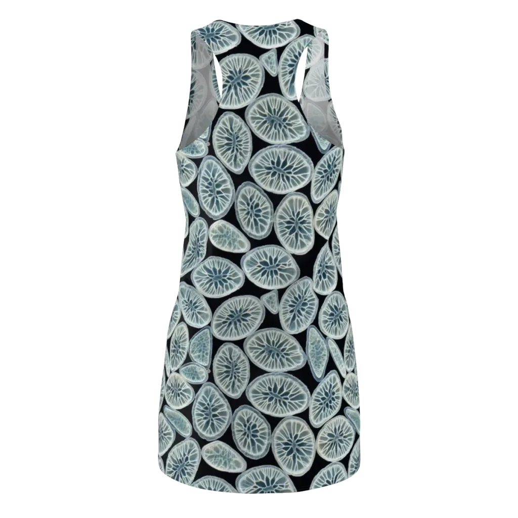 Midnight Citrus on Racerback Dress — Back