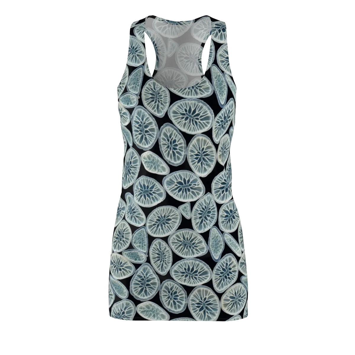 Midnight Citrus on Racerback Dress — Front