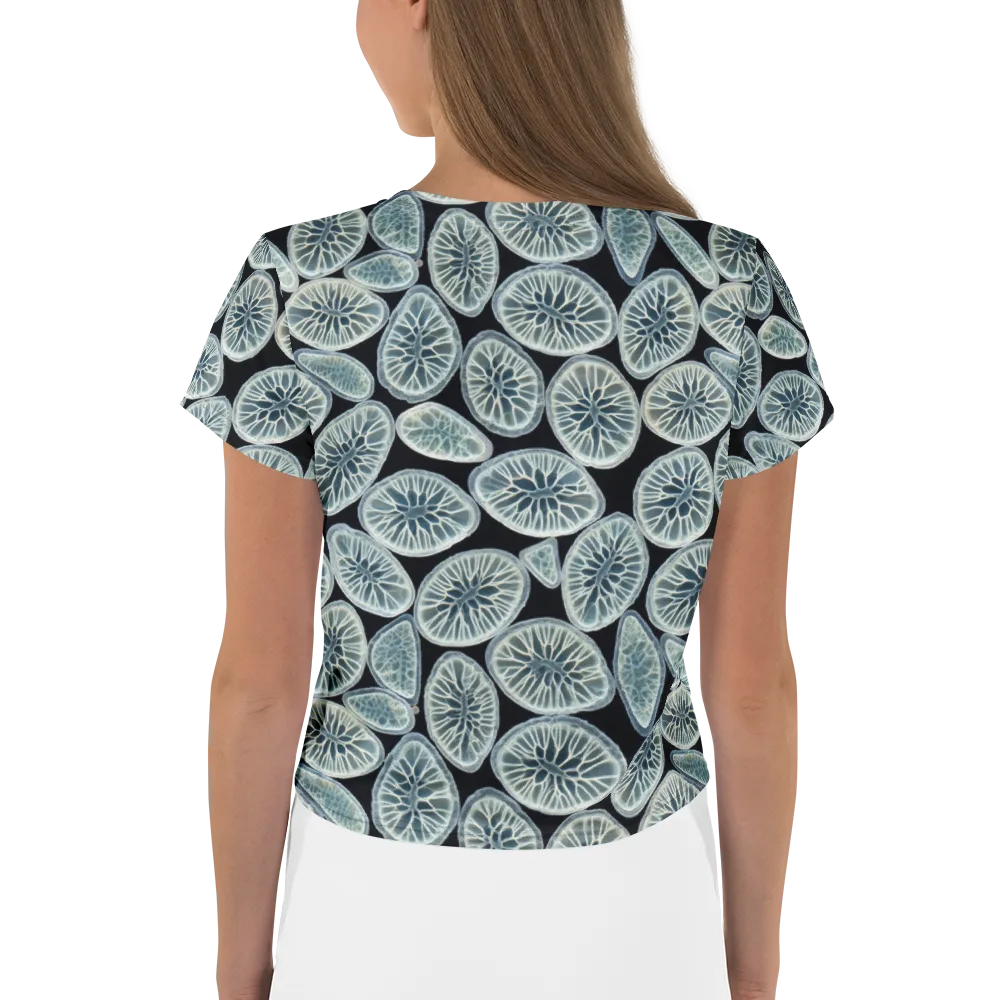 Midnight Citrus on Crop Tee — Back
